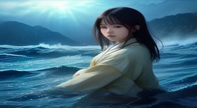 是枝裕和导演在拍摄现场与演员沟通，背景是日本传统民居，展现其细腻写实的创作风格
